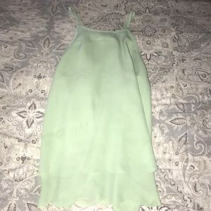 Light green tank top